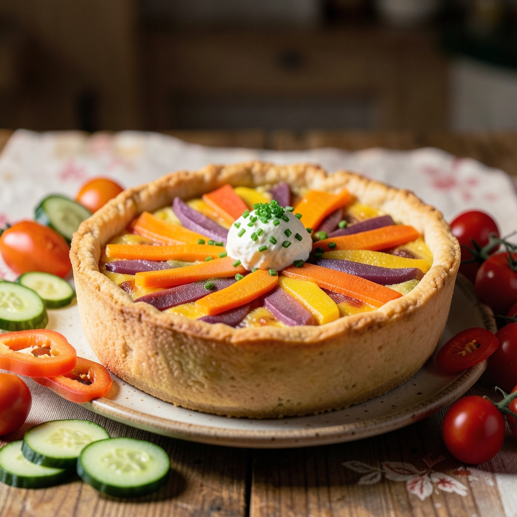 Bunte Möhrenquiche