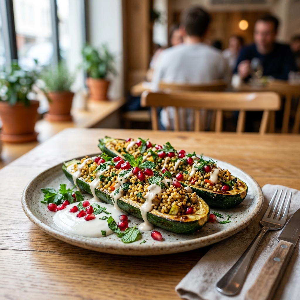 Gefüllte Zucchini