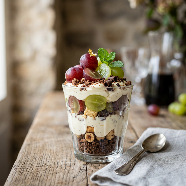 Weintrauben Cookiecreme